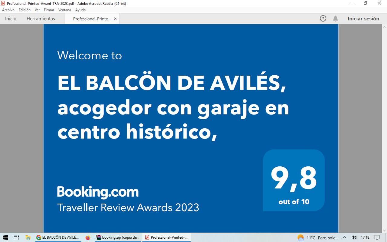 El Balcoen De Aviles, Acogedor Con Garaje En Centro Historico, Kültér fotó